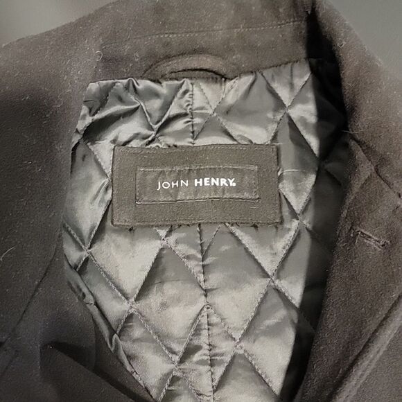 John Henry Men's vintage wool car coat Size 40R - Picture 8 of 12